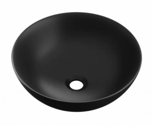 PROMOCJA Excellent Luqa Umywalka nablatowa 40 cm czarny mat