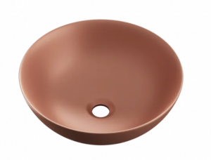 PROMOCJA Excellent Luqa Umywalka nablatowa 40 cm terracotta mat