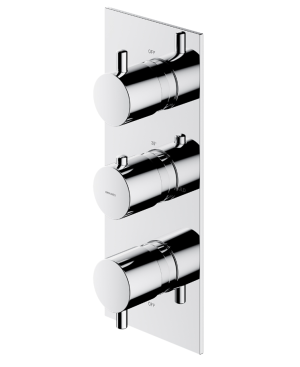 Omnires Y bateria termostat. podtyn. 3-wyjścia kolor chrom