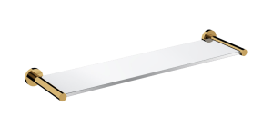 Omnires Modern Project Szklana półka 55 cm kolor szkło/złoty