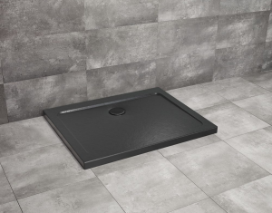 PROMOCJA Radaway Doros D Stone Brodzik prostokątny 100x90 cm czarny