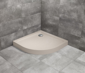 PROMOCJA Radaway Doros A Compact Stone Brodzik półokrągły 80x80 Kaszmirowy