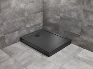 PROMOCJA Radaway Doros F Compact brodzik 90x70 prostokątny Stone Czarny