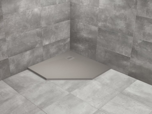 PROMOCJA Radaway KYNTOS PT brodzik 80x80 pięciokątny cemento