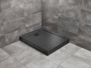 PROMOCJA Radaway Doros F Compact brodzik 130x80 prostokątny Stone Czarny