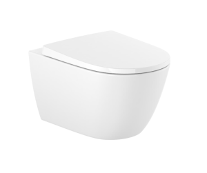 Roca Ona Miska WC podwieszana Rimless® Vortex 36 x 53 cm z deską wolnoopadającą biała