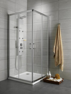 PROMOCJA Radaway Premium Plus C Kabina kwadratowa 100x100 cm szkło grafitowe