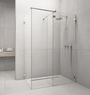 PROMOCJA Radaway Euphoria Kabina walk-in III 90x80x30 cm chrom