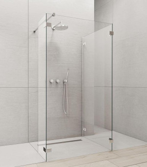 PROMOCJA Radaway Euphoria Kabina walk-in IV 90x100x30 cm chrom