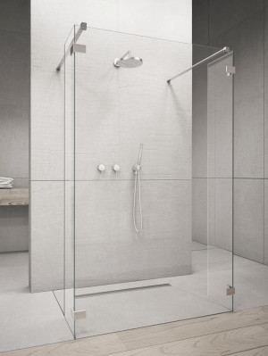 PROMOCJA Radaway Euphoria Kabina walk-in I 120 cm ze ściankami bocznymi 30 cm