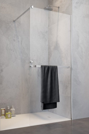 PROMOCJA Radaway Modo New II Kabina prysznicowa walk-in 110x200 cm z wieszakiem chrom