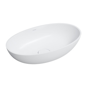 Omnires SHELL M+ Umywalka nablatowa 60x35 cm biały mat