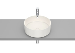 Roca Inspira Round umywalka nablatowa 37x37 cm beżowy