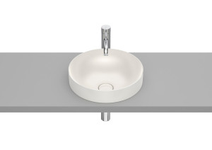 Roca Inspira Round umywalka blatowa 37x37 cm beżowy