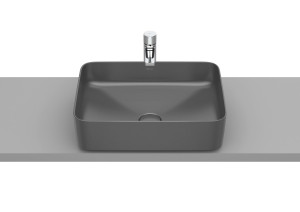 Roca Inspira Square umywalka nablatowa 50x37 cm onyks