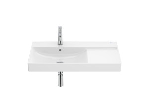 Roca Ona Umywalka ścienna 80x46 cm lewa FINECERAMIC®