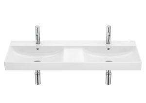 Roca Ona Umywalka ścienna podwójna FINECERAMIC® 120x46 cm