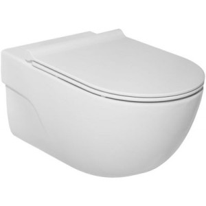 Roca Meridian miska WC wisząca Rimless z deską slim wolnoopadającą