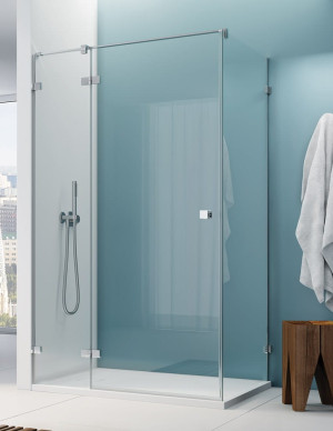 Ronal Annea Kabina prysznicowa drzwi lewe ze ścianką boczną 80x70 srebrny połysk