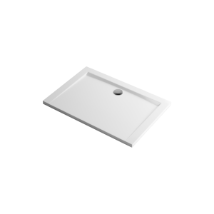 PROMOCJA EXCELLENT Forma brodzik prostokątny 110x80 cm niski, biały połysk