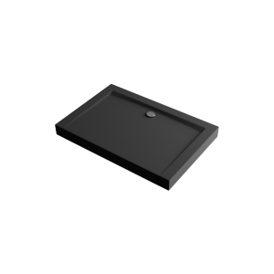 PROMOCJA EXCELLENT Forma Compact X brodzik prostokątny 100x80 cm struktura, wysoki, czarny mat