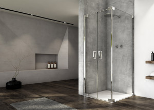 Ronal - Sanswiss Cadura Kabina prysznicowa 70x90 cm profil srebrny połysk