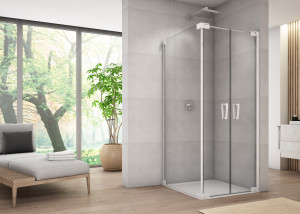 Ronal - Sanswiss Cadura Kabina prysznicowa 120x100 cm profil biały mat