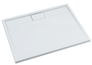 Schedline Charis Brodzik prostokątny 90x120 cm wys. 5 cm biały