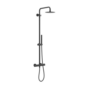 Excellent Actima Kolumna prysznicowa Rain Round Termo czarny mat