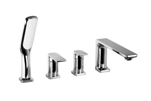 Corsan Bateria nawannowa 4-otworowa TRINO chrom