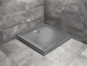 PROMOCJA Radaway Doros C Compact Stone Brodzik kwadratowy z obudową 80x80 cm antracyt