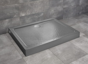 PROMOCJA Radaway Doros D Compact Stone Brodzik prostokątny z obudową 120x90 cm antracyt