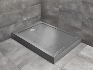 PROMOCJA Radaway Doros F Compact Stone Brodzik prostokątny z obudową 90x70 cm antracyt
