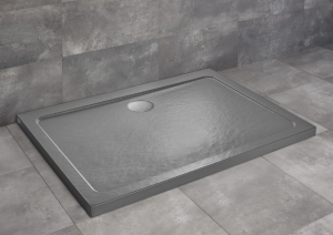 PROMOCJA Radaway Doros D Stone Brodzik prostokątny 100x80x5 cm antracyt