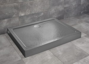 PROMOCJA Radaway Doros D Compact Stone Brodzik prostokątny 100x80x11,5 cm antracytowy