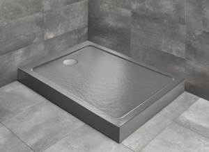 PROMOCJA Radaway Doros F Compact Stone Brodzik prostokątny 120x90x12 cm antracytowy