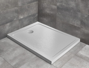 PROMOCJA Radaway Doros F Stone Brodzik prostokątny 90x70x5,5 cm biały