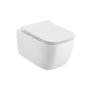 PROMOCJA EXCELLENT Doto S 49 miska WC 49 cm wisząca bezrantowa z deską wolnoopadającą, biały połysk