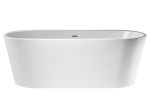 Corsan Wanna wolnostojąca Salina 160 cm z wykończeniem chrom