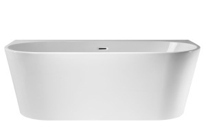 Corsan Wanna przyścienna wolnostojąca Mono 150 cm z wykończeniem chrom