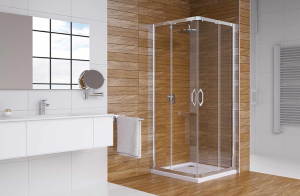 Huppe Ena 2.0 Kabina kwadratowa 80x80 cm profil srebrny połysk