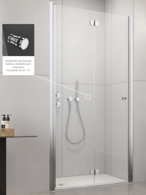 PROMOCJA Radaway EOS DWB Drzwi prysznicowe 70 cm lewe (69-71cm)