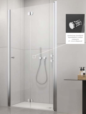 PROMOCJA Radaway EOS DWB Drzwi prysznicowe 70 cm prawe (69-71cm)