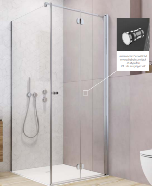 PROMOCJA Radaway EOS KDJ B Kabina kwadratowa 80x80 cm prawa