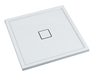 Schedline Erida Brodzik kwadratowy 90x90 cm wys. 5 cm biały