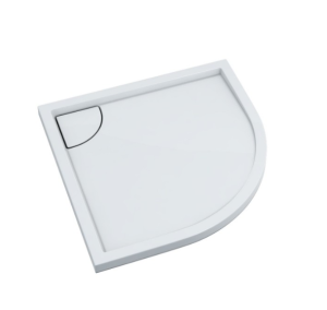 Schedline Erida Brodzik półokrągły 90x90 cm wys. 4,5 cm biały