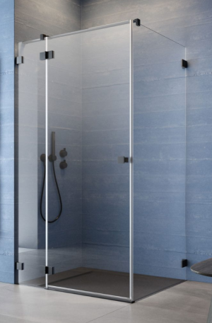 PROMOCJA Radaway Essenza Pro Black KDJ Kabina kwadratowa drzwi lewe 90x90 cm profil czarny mat