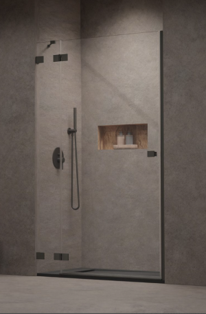 PROMOCJA Radaway Essenza Pro Brushed GunMetal DWJ Drzwi prysznicowe lewe 100 cm (99,2-100,8 cm) profil GunMetal szczotkowany