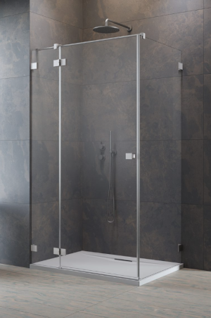 PROMOCJA Radaway ESSENZA PRO BRUSHED NICKEL KDJ Kabina prysznicowa drzwi lewe 90Lx70 cm profil Nikiel szczotkowany