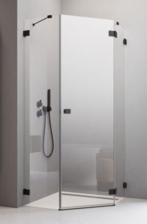 PROMOCJA Radaway Essenza Pro PTJ Kabina pięciokątna drzwi prawe 80x80 cm profil czarny